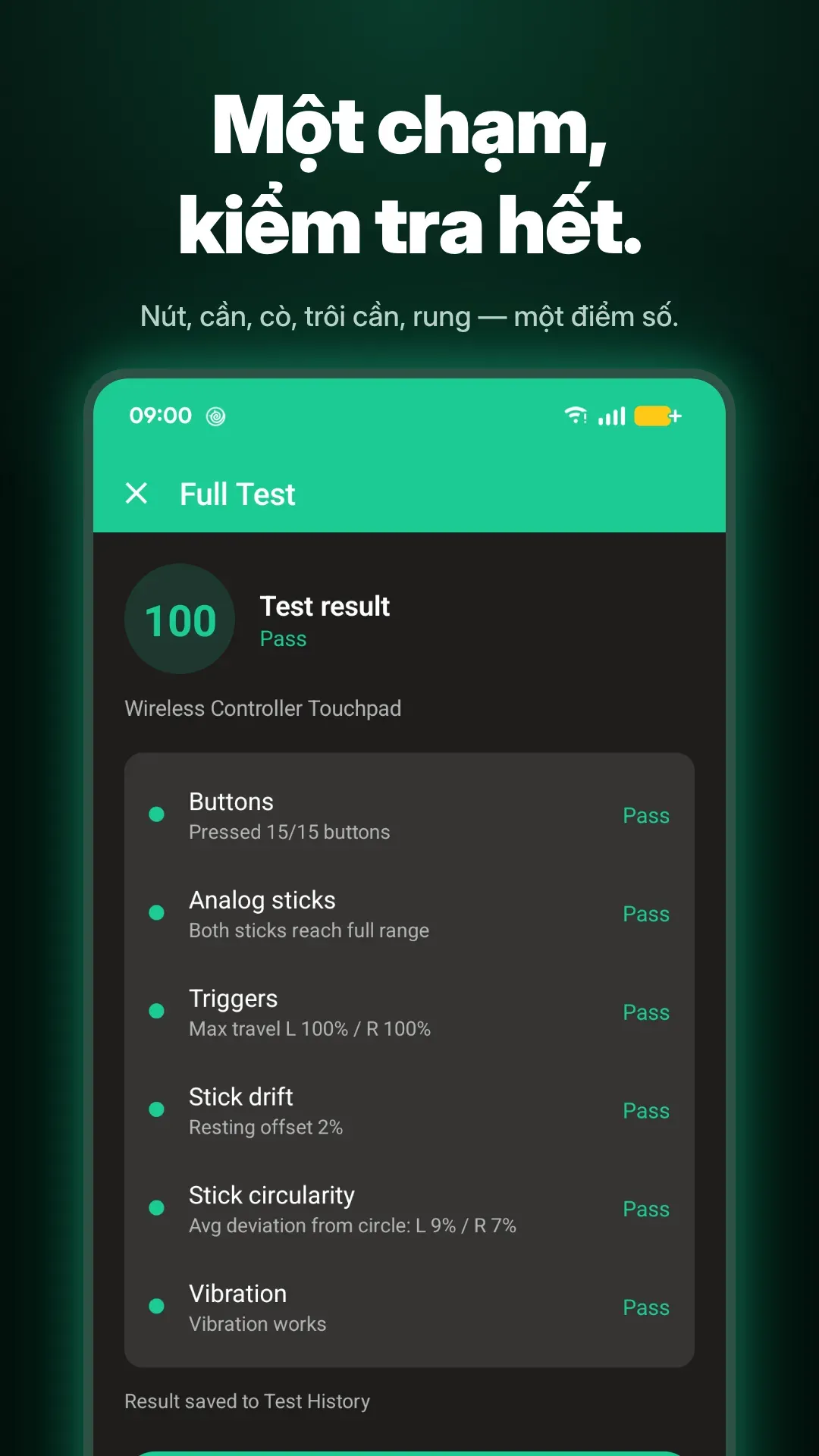 Ảnh chụp màn hình Gamepad Tester Pro 1