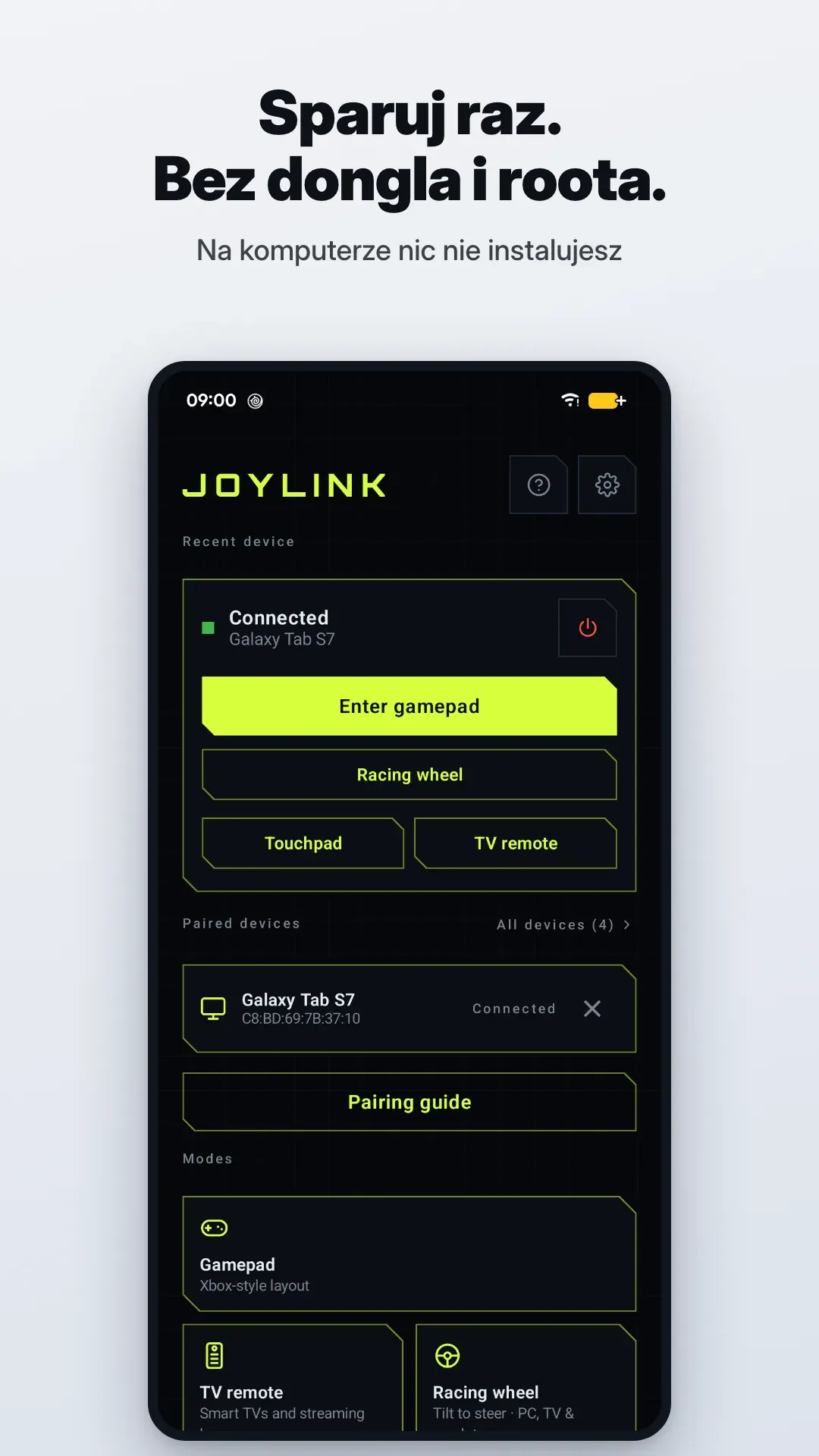 JoyLink, zrzut ekranu 2