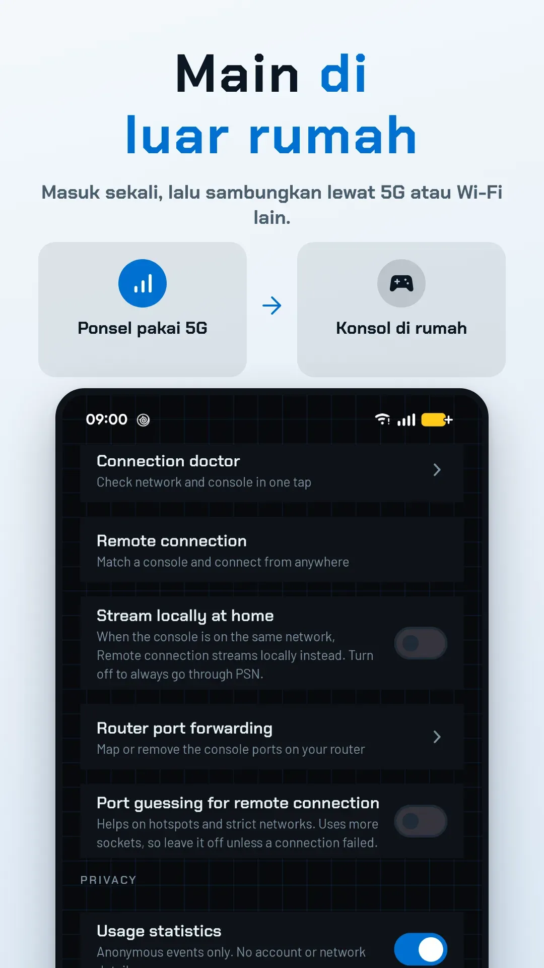 Tangkapan layar Relaypad 4