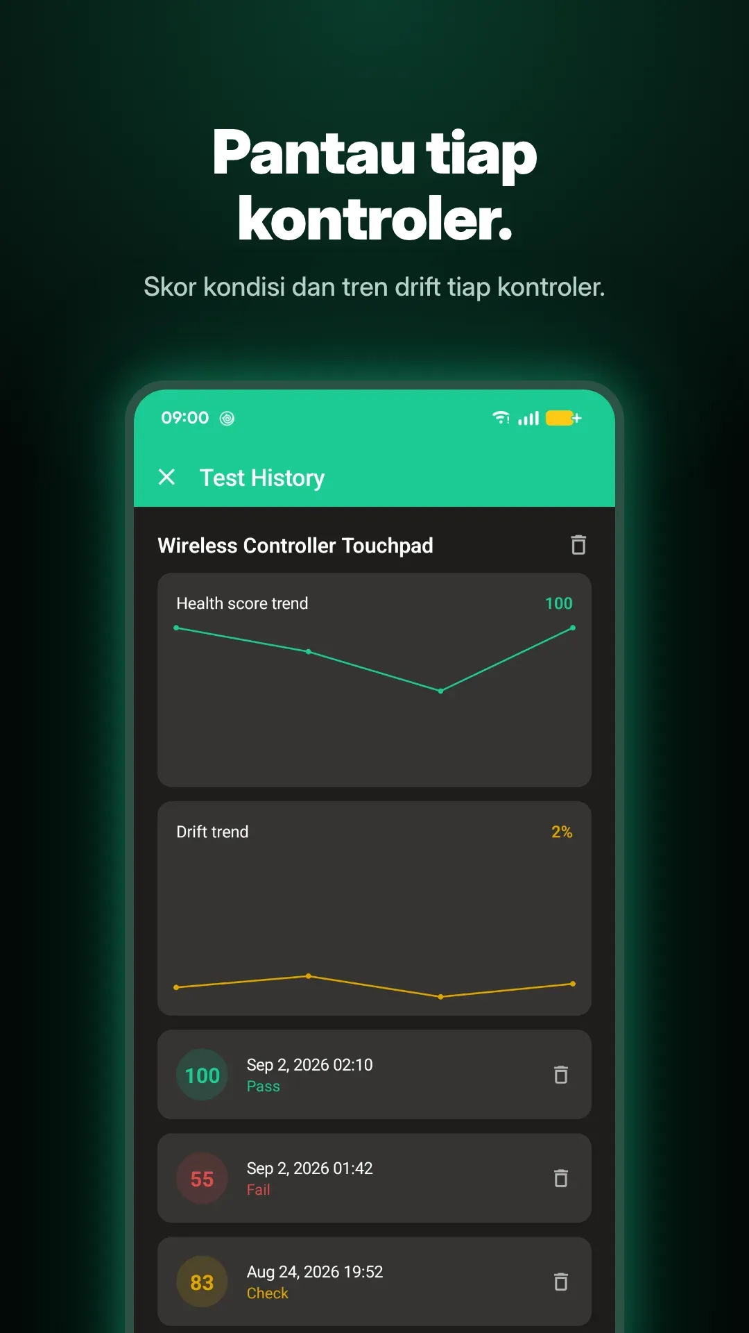 Tangkapan layar Gamepad Tester Pro 5