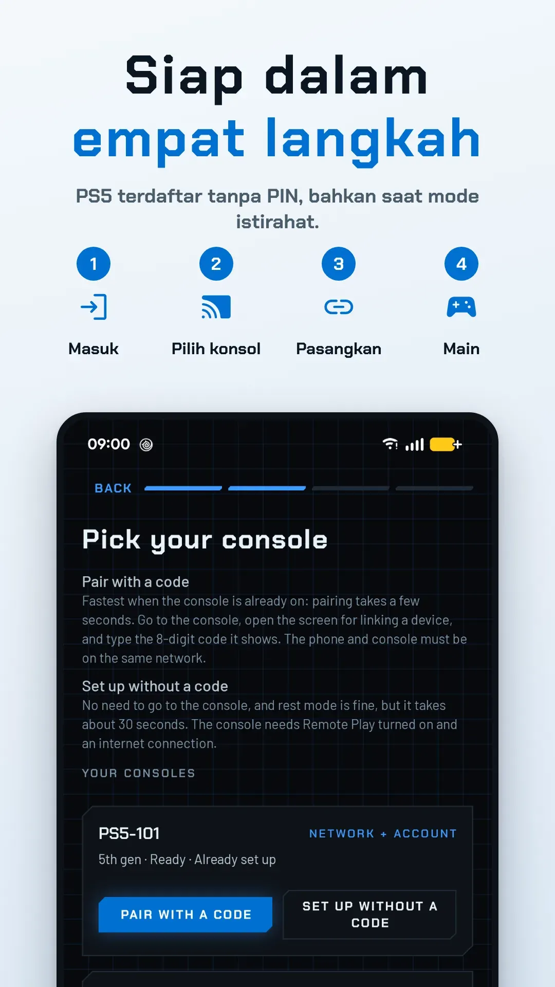 Tangkapan layar Relaypad 7