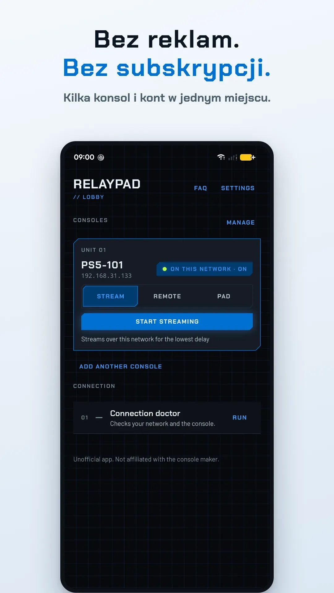 Relaypad, zrzut ekranu 8
